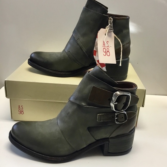 NIB A.S.98 Olin Ankle boots Olive (37) 7 - Picture 3 of 8